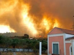 На Родосе вспыхнул сильный лесной пожар